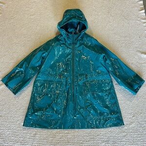 Burberry Ascott Rain Jacket Womens 4 US Teal